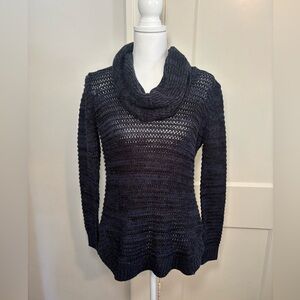 Francesca’s Navy Cowl Neck Sweater
